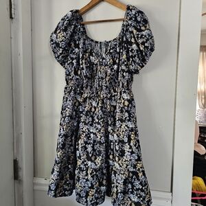 Arula Tiered Floral Dress Plus Size A 1X